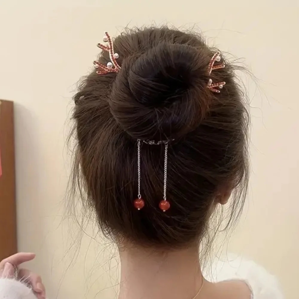 Gemstone Antler Hair jewelry  COMB  Clasp